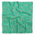 thumbnail image 1 of Bimba Green Shell & Starfish Ocean Pure Silk Printed Head Bandanas Summer Neck Wrap Scarf 40 x 40 Inches, 1 of 6