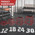 thumbnail image 3 of GloryStar Plyometric Jump Box Set, 12/18/24 Inch Heavy-Duty Steel Plyo Platforms with Anti-Slip Surface for Home Gym, 3 of 9