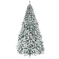 thumbnail image 3 of Patiojoy 9ft Snow Flocked Christmas Tree 1498 Premium Hinged Tips  Artificial Unlit Tree, 3 of 10