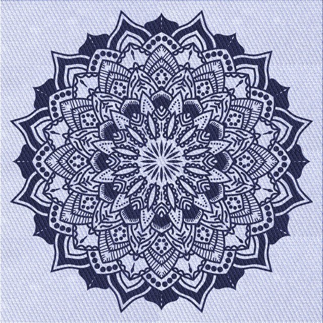 Ahgly Company Machine Washable Indoor Square Transitional Heavenly Blue Area Rugs, 5' Square