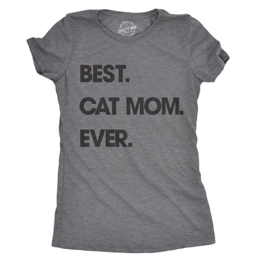 T-shirt pour Femmes « Meilleure Maman de Chat au Monde » Drôle Mothers Day pour Amatrice de Chats