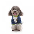 thumbnail image 4 of Chien de Compagnie Chat Coton Chiot Pyjama Petite Combinaison Chaud Intérieur Costume Vêtements, 4 of 5