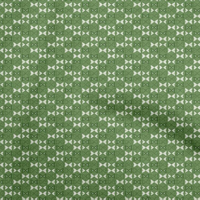 oneOone Cotton Cambric Green Fabric Block Craft Projects Decor Fabric Printed By The Yard 56 Inch Wide-0S