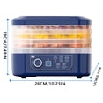 thumbnail image 2 of Home Food Dryer Candy Snack Dryer Food Dehydrator With Digital Adjustable Timer And Temperature Control For Beef Fruit Meat Vegetables, 2 of 7