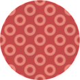 thumbnail image 1 of Ahgly Company Tapis Rond Lavable en Machine Intérieur Transitionnel Rouge, 7 Pieds Rond, 1 of 7