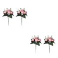 thumbnail image 2 of Youkk 2pcs Easy To Clean – Realistic Appearance – Artificial Flowers For Wedding pink 2Set, 2 of 6