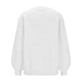 thumbnail image 4 of Chandails à Manches Longues Femmes Chandail Ample d'Automne pour Femmes Chandail Tendance à Col Rond Chandails en Tricot à Manches Longues Hauts S-46, 4 of 6