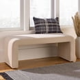 thumbnail image 2 of Better Homes & Gardens Juliet Velvet Banc, Beige, 2 of 5