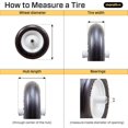 thumbnail image 5 of Marathon Tire 4.80/4.00-8, 6 Inch Centered Hub Flat Free Knobby Replacement Tire, 5 of 5