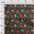 thumbnail image 2 of oneOone Tissu Polyester Spandex Rouge Clair Tissu Robe Aquarelle Tropicale Tissu Imprimé Tissu au Mètre 56 Pouces de Large, 2 of 4