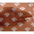 thumbnail image 4 of oneOone Viscose Chiffon Fabric Dot & Bird Block Print Fabric BTY 42 Inch Wide, 4 of 4