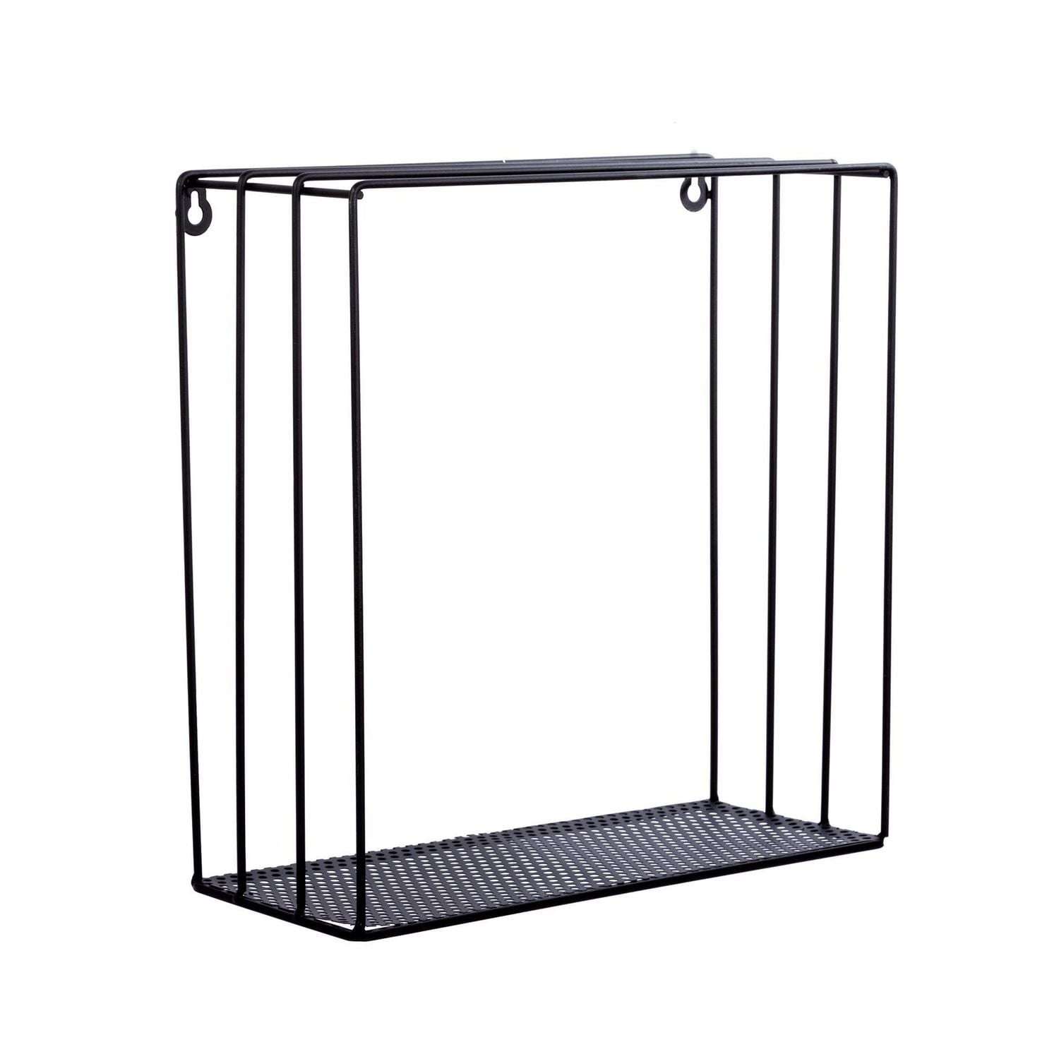 Truu Design, Square Metal Floating Wall Shelves, Set of 3