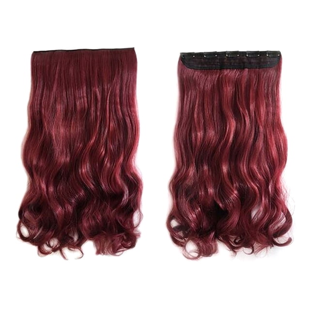 1X Wig Hair Extensions Clear Out Deal, Bradem This Product Is a Luxurious 22 Inch Long Plug-In Hair Extender, Which Makes Your Hair Fuller and Longer in an Invisible and Painles Way.