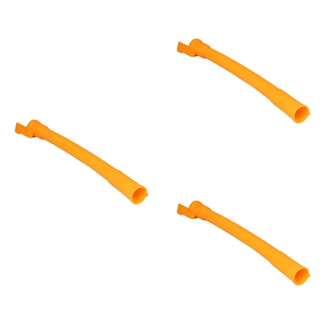 Transemion Plastic Funnel Light-weight Handy Installation Oil Funnels Convenient Craftsmanship Cars Tube Relief Vehicle Dipstick 3Set