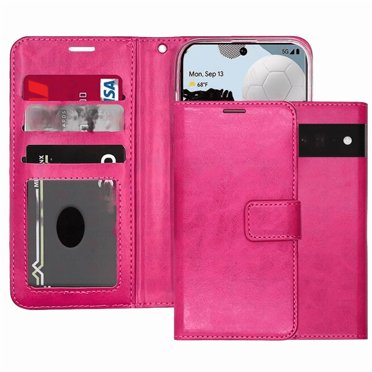 [PST] Google Pixel 10 Pro XL Wallet Case, Leather Magnetic Card Slot Wallet Folio Flip Case Cover