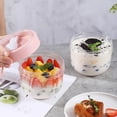 thumbnail image 3 of Glass&Bottle Overnight Oats Jars Cereal Milk Container Leak Proof Oatmeal Jars Yogurt Containers With Lids To Go Storage, 3 of 3