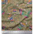 thumbnail image 1 of Soimoi Rayon Fabric Wreath & Dream Catcher Home Decor Print Fabric by The Yard 42 Inch Wide, 1 of 3