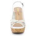 thumbnail image 2 of BLISSFUL STEP Women's Lace Platform Wedges Wedge Heels Sandals, 2 of 6