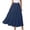 Blue, variant on Cottage Bed Skirts Elastic Waist Floral Skirt Light Skirt Girls Woman Skirts Travel plus Size Satin Midi Women's Mid Length With Pockets High Elasticity Waist Flowing Ruffles Casual Summer Blue L