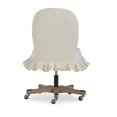 thumbnail image 3 of Linon Penny Wood Upholstered Office Chair in White, 3 of 9