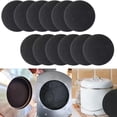 thumbnail image 2 of 6.7 Inch Kitchen Compost Bin Filters Charcoal Replacement, 12 Pack Charcoal Filters for Countertop Home Bucket, Longer Lasting Round Extra Thick Activated Charcoal Filters, 2 of 9
