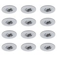 thumbnail image 1 of Plafonnier Encastré Rond de 4 Pouces en Satin Chrome à DEL - 4000K Blanc Froid - Lot de 12, 1 of 3