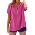 thumbnail image 1 of T-Shirts Femmes Lot Mode Décontractée Col en V Manches Courtes Haut T-Shirt - Hontri, 1 of 5