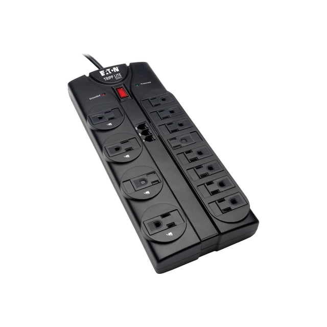 Eaton Tripp Lite Series Protecteur de surpression 12 Sortie 120V RJ11 8' Cord 2160 Joule - Protecteur de surpression - 15 A - AC 120 V - connecteurs de sortie: 12