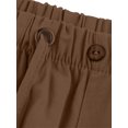 thumbnail image 4 of MAWCLOS Men Trousers Elastic Waist Sweatpants Drawstring Pants Baggy Party Solid Lounge Brown 3XL, 4 of 9