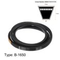 thumbnail image 2 of Unique Bargains B-1650 V-Belts Drive Belt 1650mm Inner Girth Rubber for Power Transmission, 2 of 6
