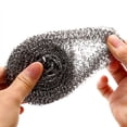 thumbnail image 3 of Stainless Steel Sponges, Pack Kitchen Steel Wool,Steel Pot Scrubber for Tough Kitchen Cleaning - Wool Scrubber for Dishes,Pots,Pans,Kitchen Cooking Utensil Cleaning Tools, 3 of 5