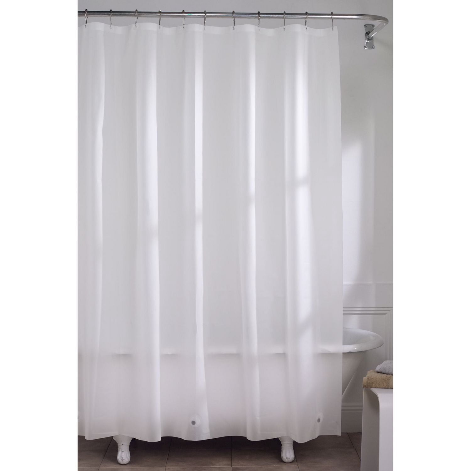 Doublure de douche en PEVA légère et imperméable Mainstays, 178 x 183 cm, givrée