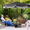 thumbnail image 2 of Outsunny Parasol de Patio 9 Pi UPF 30+ avec Évent, Parasol de Marché, Gris Anthracite, 2 of 10