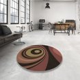 thumbnail image 4 of Ahgly Company Tapis d'Intérieur Lavable à la Machine, Carré, Transitionnel, Brun Pâle, Tapis de Zone, 3 Pieds Carré, 4 of 7