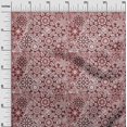 thumbnail image 3 of oneOone Rayon Maroon Fabric Moroccan Mosaic Floral Craft Projects Decor Fabric Printed By The Yard 56 Inch Wide, 3 of 4
