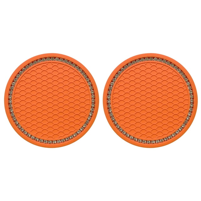Dvkptbk Coasters 2Pcs Car Diamond Cup Mat Bottle Seat Cushion Non-Slip Cushion Kitchen Gadgets