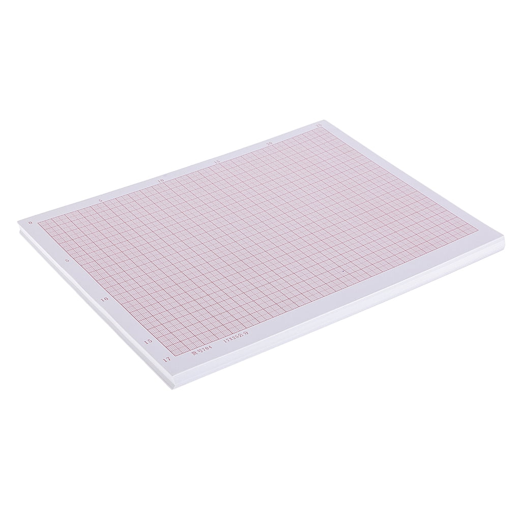 100 Pieces of A4 Format Coordinate Paper Millimeter Paper Calculate That