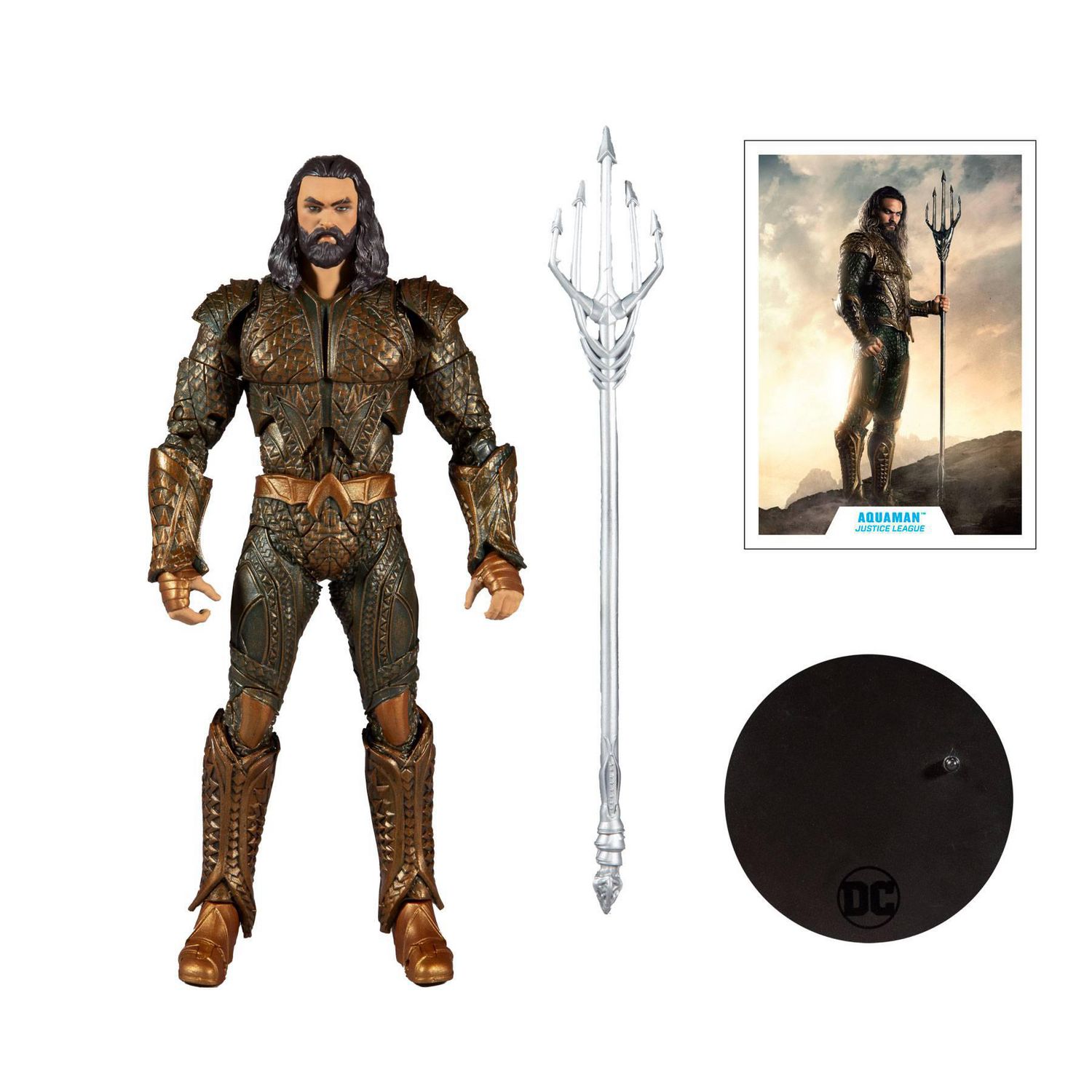 McFarlane Toys - DC Multiverse - Film Justice League - Aquaman figurine de 7 pouces