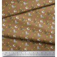 thumbnail image 2 of Soimoi Rayon Fabric Dot & Cat Animal Printed Fabric 1 Yard 42 Inch Wide, 2 of 5