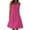 Hot Pink, variant on Sundresses for Women Summer Casual Dress for Women Sleeveless Crewneck Loose Tunic Tank Dress Boho Beach Holiday Dress