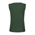 thumbnail image 5 of Timegard Tank Tops for Women Ribbed Deep V-Neck Button Slim Casual Sleeveless Shirts Basic Cami Top, 5 of 5