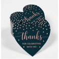 thumbnail image 2 of Inkdotpot Pack Of 100 Thanks For Celebrating With Me Birthday Favor Paper Tags Craft Real Rose Gold Foil Hang Tags, 2 of 6