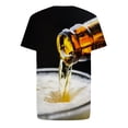 thumbnail image 4 of EQWLJWE Chemise d'Été For Men Men Casual Col Rond Pull Sleeve 3D Imprimé T-Shirt Imprimé Réaliste Shorts Sleeve Tops For Homme, 4 of 5