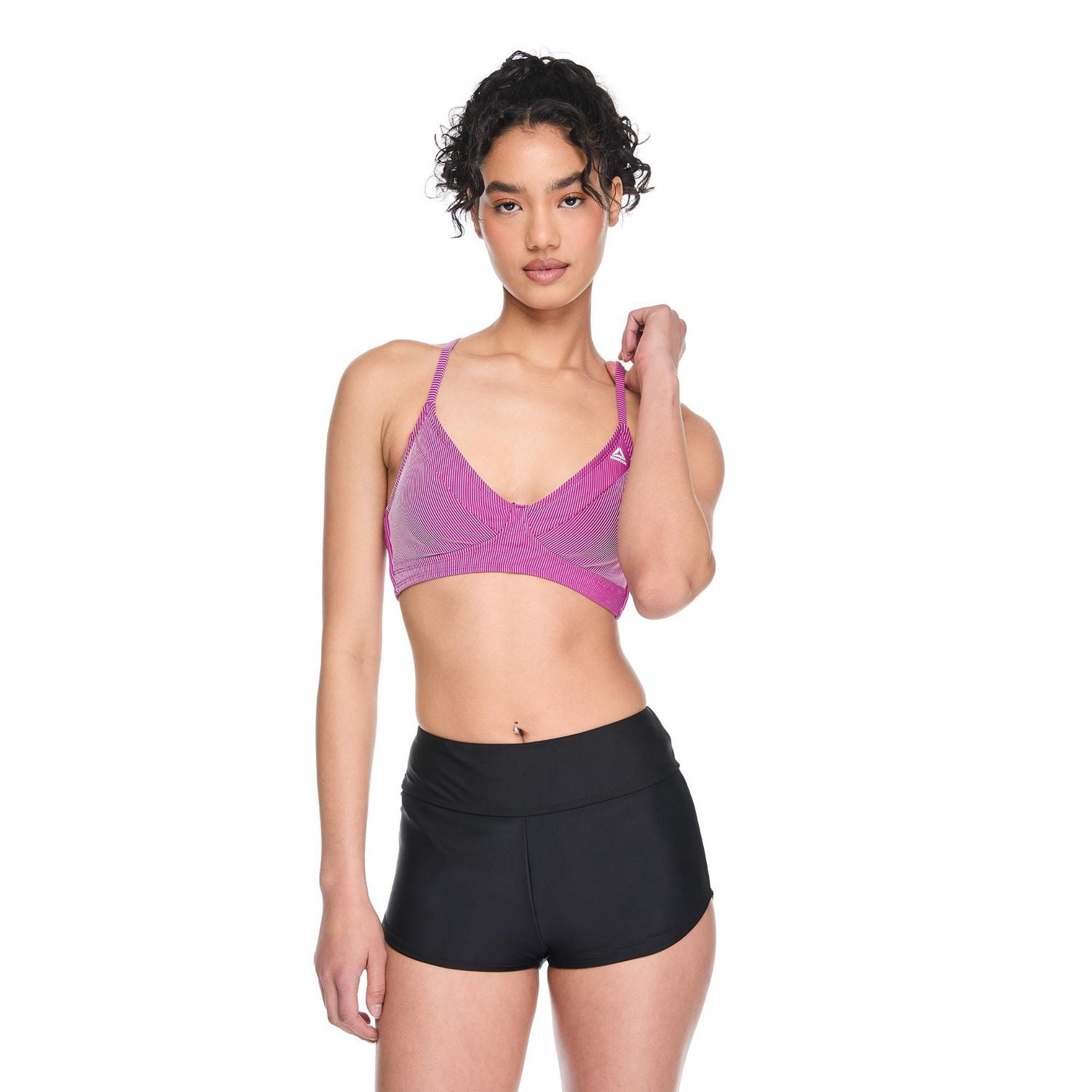 Haut de bikini à encolure dégagée Reebok pour femmes