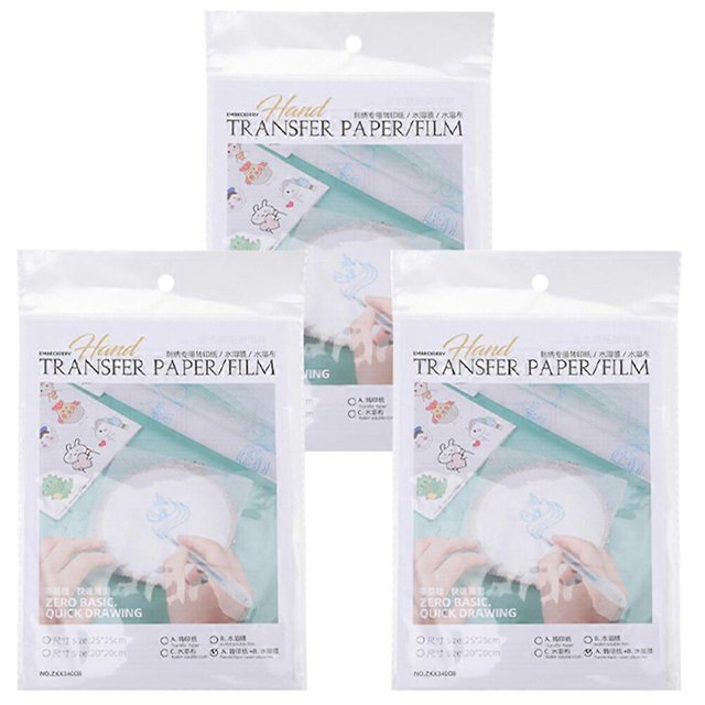 Vett 1 Set of Embroidery Stabilizer Water Soluble Film Transparent Water-Soluble Film