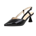 thumbnail image 1 of Womens Shoes Snake Pattern Sandals Casual Comfortable High Heel Pointed Toe Buckle Pumps, 1 of 9