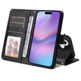 thumbnail image 4 of Compatible with iPhone 17 Pro Case Precise Cutouts Flip Cover Magnetic Closure Card Slots, 4 of 5