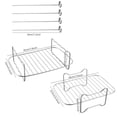thumbnail image 3 of Pompotops Airer Fryer Rack Double Pot Accessories Oven Grill Steam Rack Airer Fryer Double Pot Clearance, 3 of 8