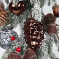 thumbnail image 3 of relayinert 8pieces Tree Decoration Eye-catching Pine Cone Decorations For Festive Red 1Set, 3 of 5