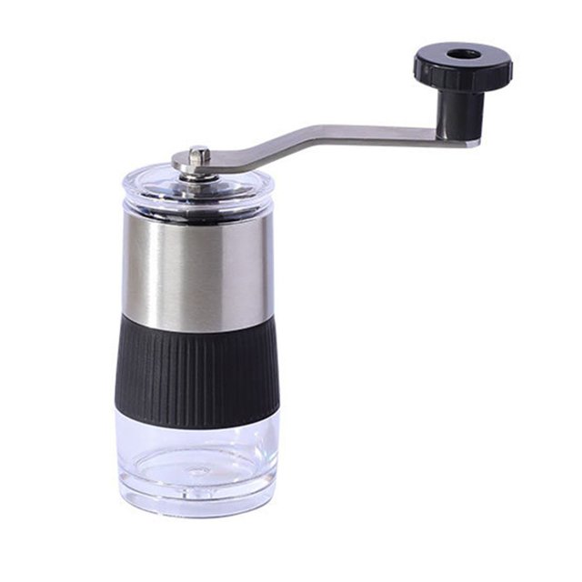 LEFU Stainless Steel Manual Coffee Grinder, Portable Handheld Espresso Mill with Adjustable Settings for Home, Camping, Travel, Lightweight & Compact Design